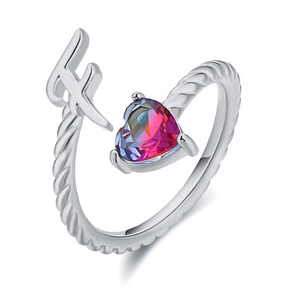 Love Letter Heart-Shaped Ring – Creative Fashion Statement Jewelry for Women | Get1gold