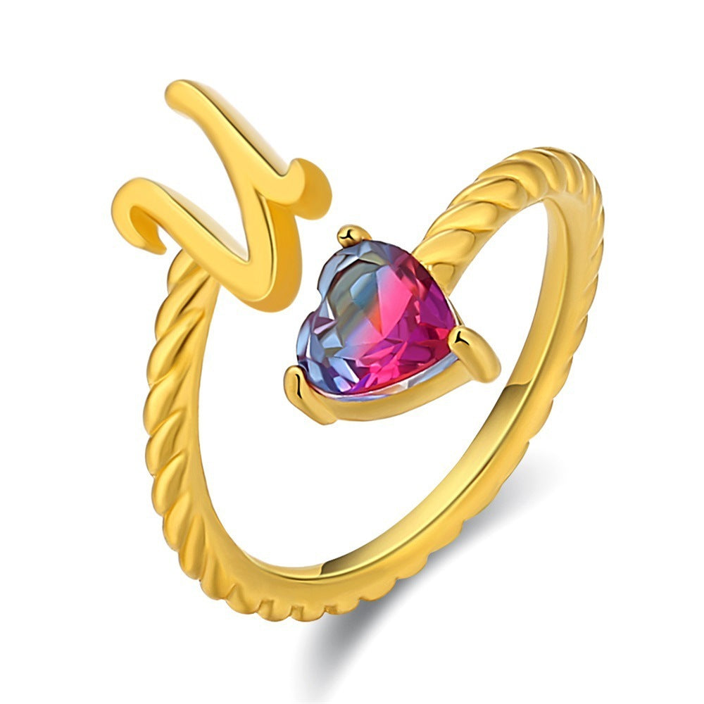 Love Letter Heart-Shaped Ring – Creative Fashion Statement Jewelry for Women | Get1gold