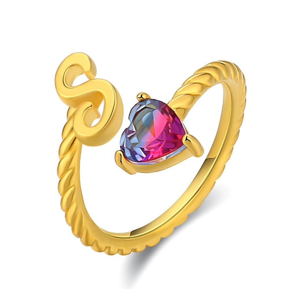 Love Letter Heart-Shaped Ring – Creative Fashion Statement Jewelry for Women | Get1gold