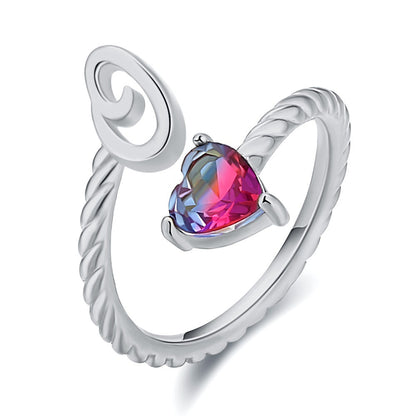 Love Letter Heart-Shaped Ring – Creative Fashion Statement Jewelry for Women | Get1gold