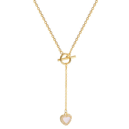 Love Heart Necklace for Women – Premium Titanium Steel Jewelry Gift