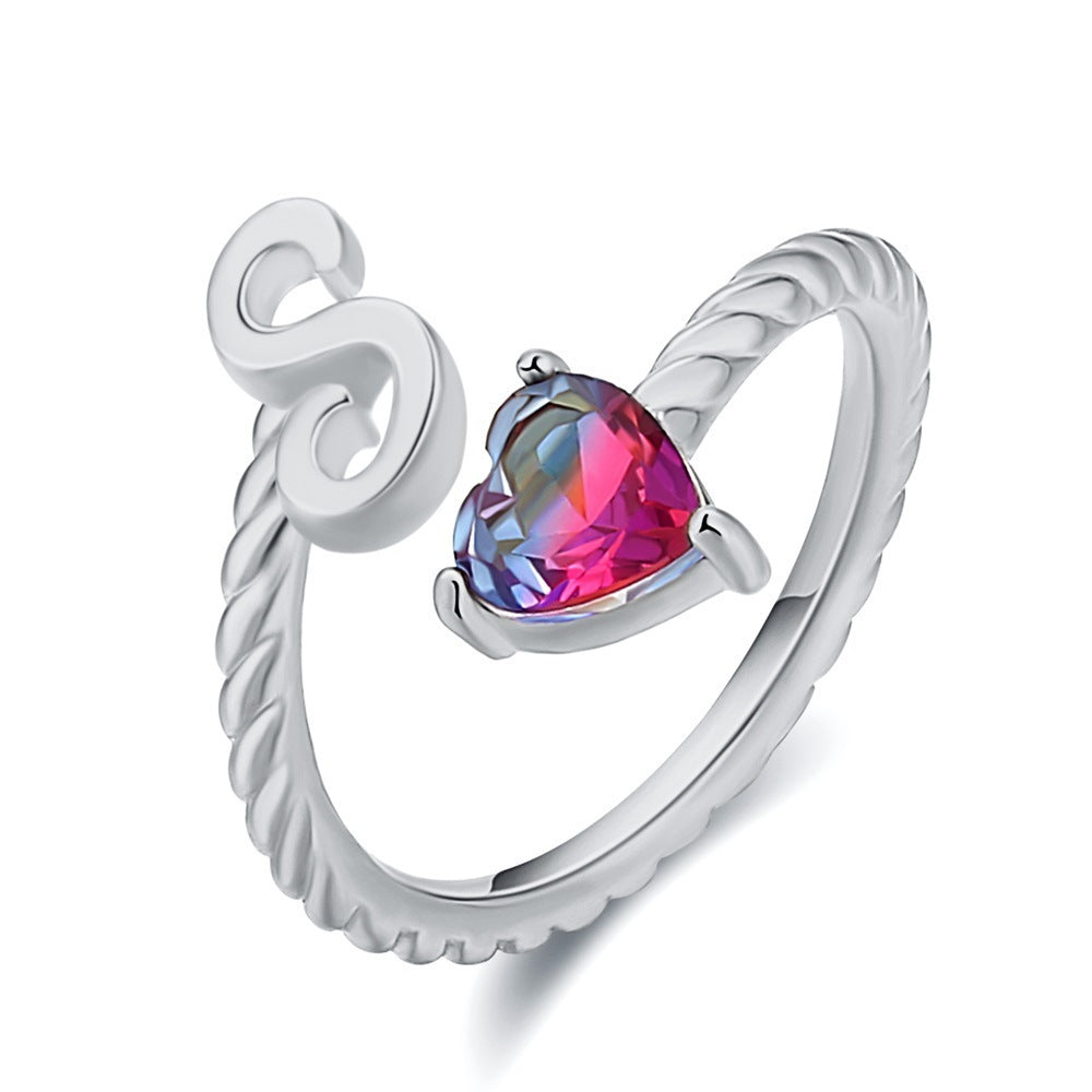 Love Letter Heart-Shaped Ring – Creative Fashion Statement Jewelry for Women | Get1gold