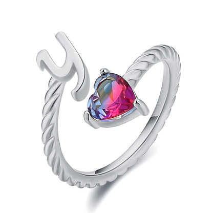 Love Letter Heart-Shaped Ring – Creative Fashion Statement Jewelry for Women | Get1gold