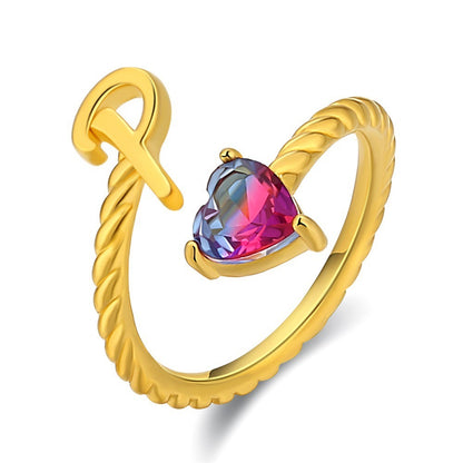 Love Letter Heart-Shaped Ring – Creative Fashion Statement Jewelry for Women | Get1gold