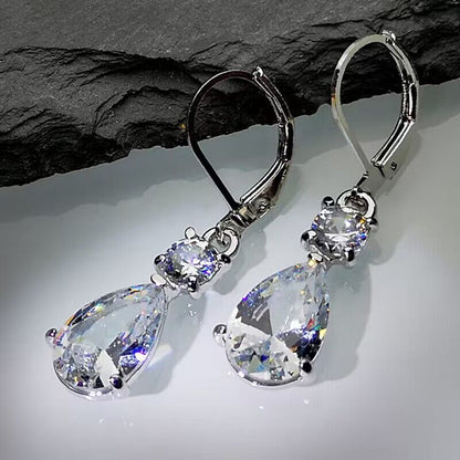 Elegant Teardrop Long Earrings – Minimalist Drop-Shaped Dangle Jewelry for Women | Get1gold