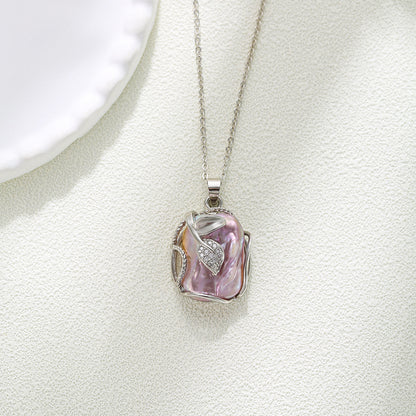 Baroque Freshwater Pearl Pendant Necklace – Gold Clavicle Chain for Women | Elegant Handmade Jewelry by Get1gold