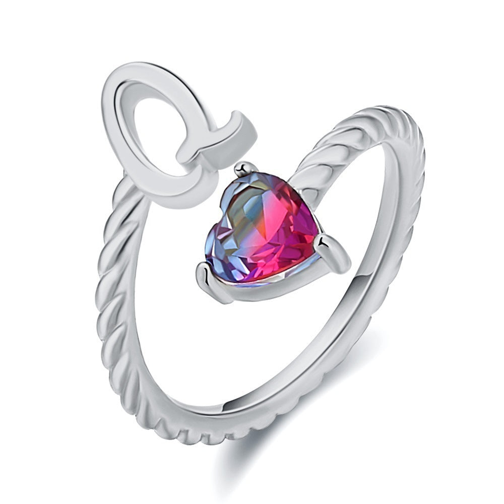 Love Letter Heart-Shaped Ring – Creative Fashion Statement Jewelry for Women | Get1gold