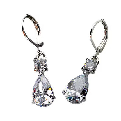 Elegant Teardrop Long Earrings – Minimalist Drop-Shaped Dangle Jewelry for Women | Get1gold