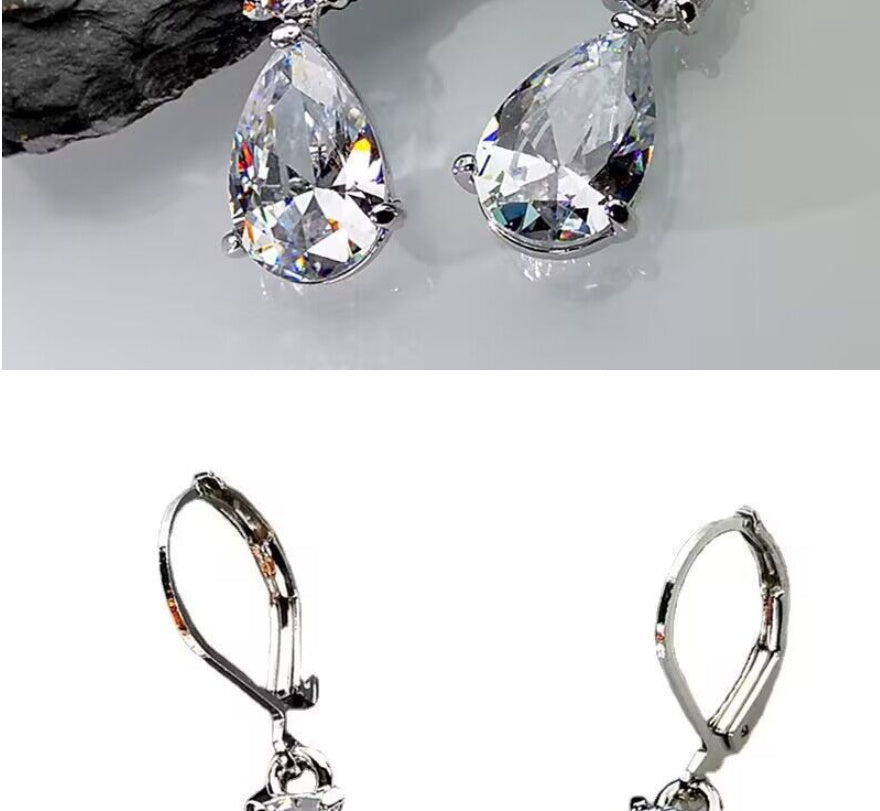 Elegant Teardrop Long Earrings – Minimalist Drop-Shaped Dangle Jewelry for Women | Get1gold