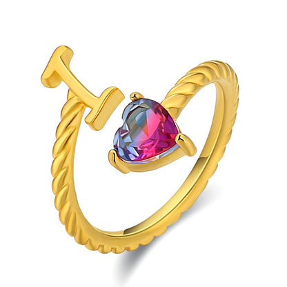 Love Letter Heart-Shaped Ring – Creative Fashion Statement Jewelry for Women | Get1gold