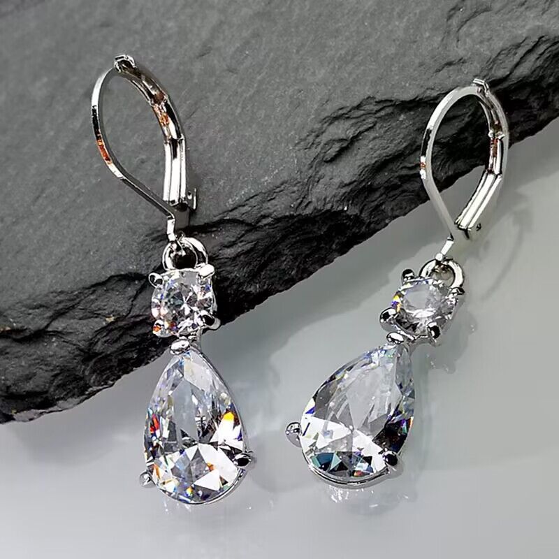 Elegant Teardrop Long Earrings – Minimalist Drop-Shaped Dangle Jewelry for Women | Get1gold