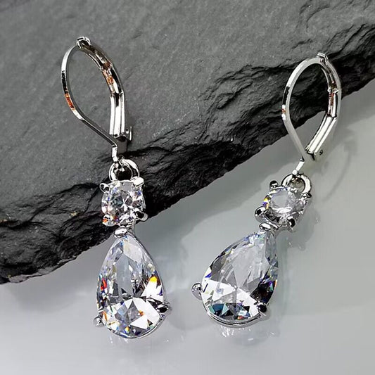 Elegant Teardrop Long Earrings – Minimalist Drop-Shaped Dangle Jewelry for Women | Get1gold