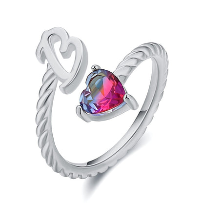 Love Letter Heart-Shaped Ring – Creative Fashion Statement Jewelry for Women | Get1gold