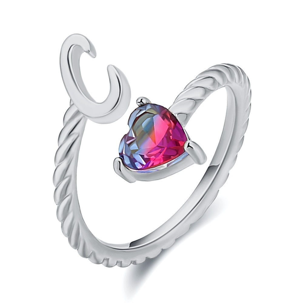 Love Letter Heart-Shaped Ring – Creative Fashion Statement Jewelry for Women | Get1gold