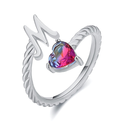 Love Letter Heart-Shaped Ring – Creative Fashion Statement Jewelry for Women | Get1gold