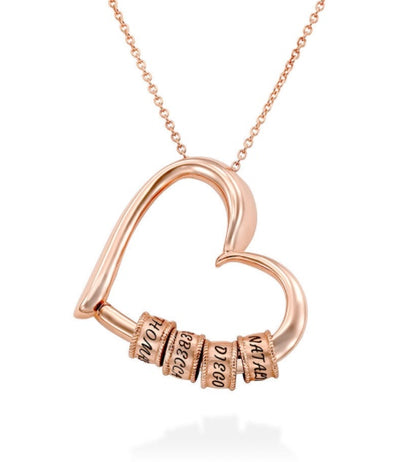 Personalized Heart Name Necklace for Women – Custom Jewelry Gift for Mom, Wife, or Daughter