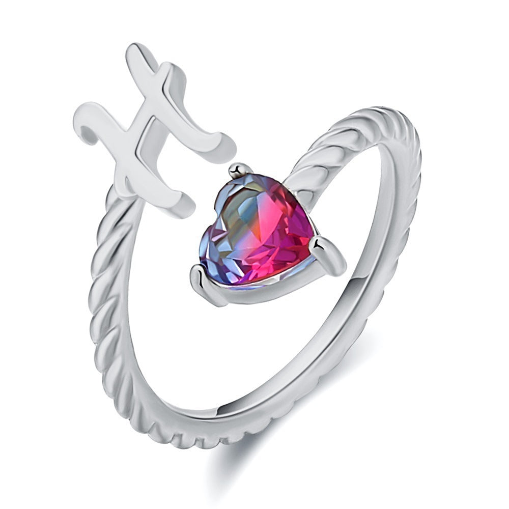 Love Letter Heart-Shaped Ring – Creative Fashion Statement Jewelry for Women | Get1gold