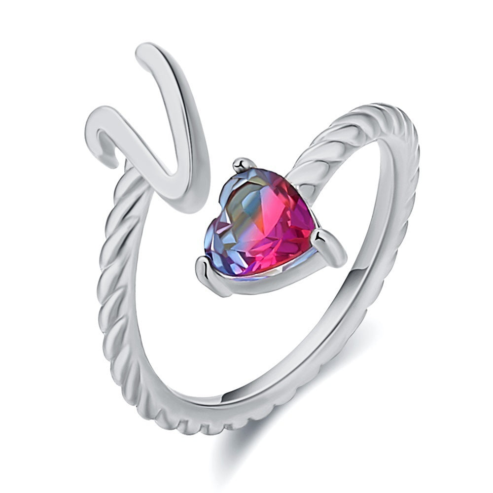 Love Letter Heart-Shaped Ring – Creative Fashion Statement Jewelry for Women | Get1gold