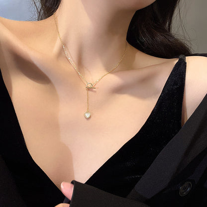 Love Heart Necklace for Women – Premium Titanium Steel Jewelry Gift