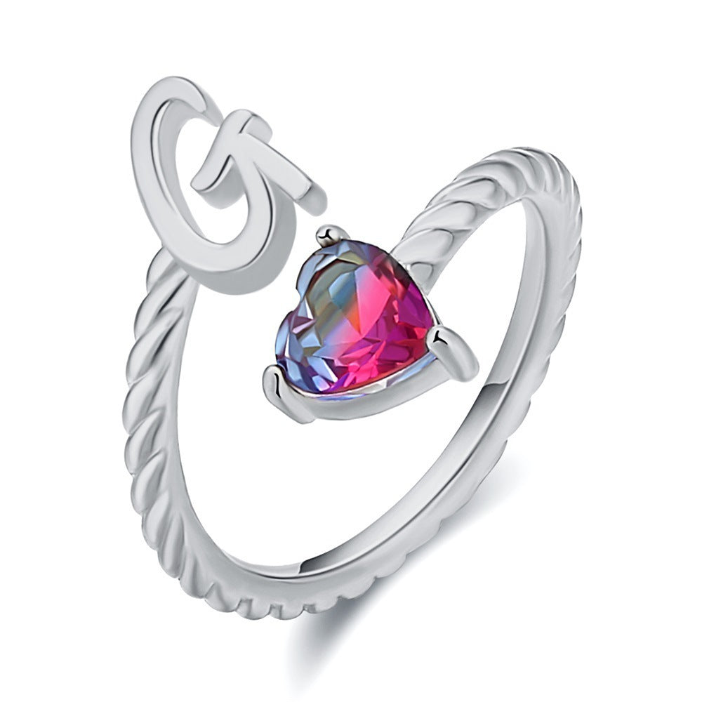 Love Letter Heart-Shaped Ring – Creative Fashion Statement Jewelry for Women | Get1gold
