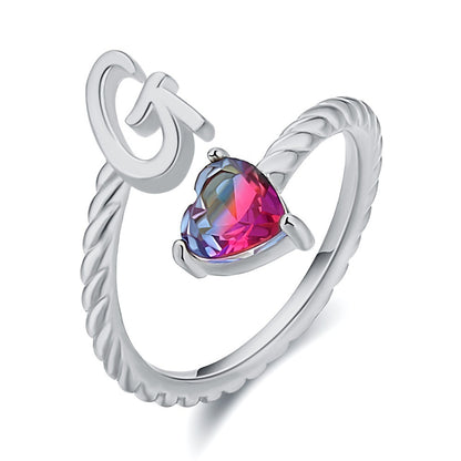 Love Letter Heart-Shaped Ring – Creative Fashion Statement Jewelry for Women | Get1gold