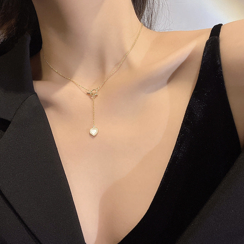 Love Heart Necklace for Women – Premium Titanium Steel Jewelry Gift
