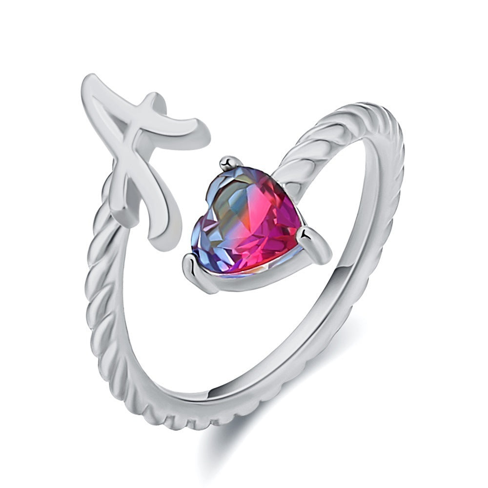 Love Letter Heart-Shaped Ring – Creative Fashion Statement Jewelry for Women | Get1gold
