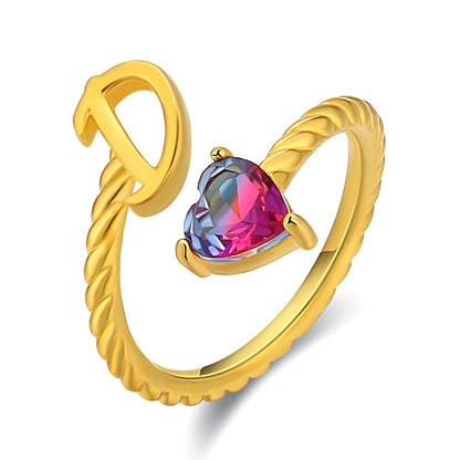 Love Letter Heart-Shaped Ring – Creative Fashion Statement Jewelry for Women | Get1gold