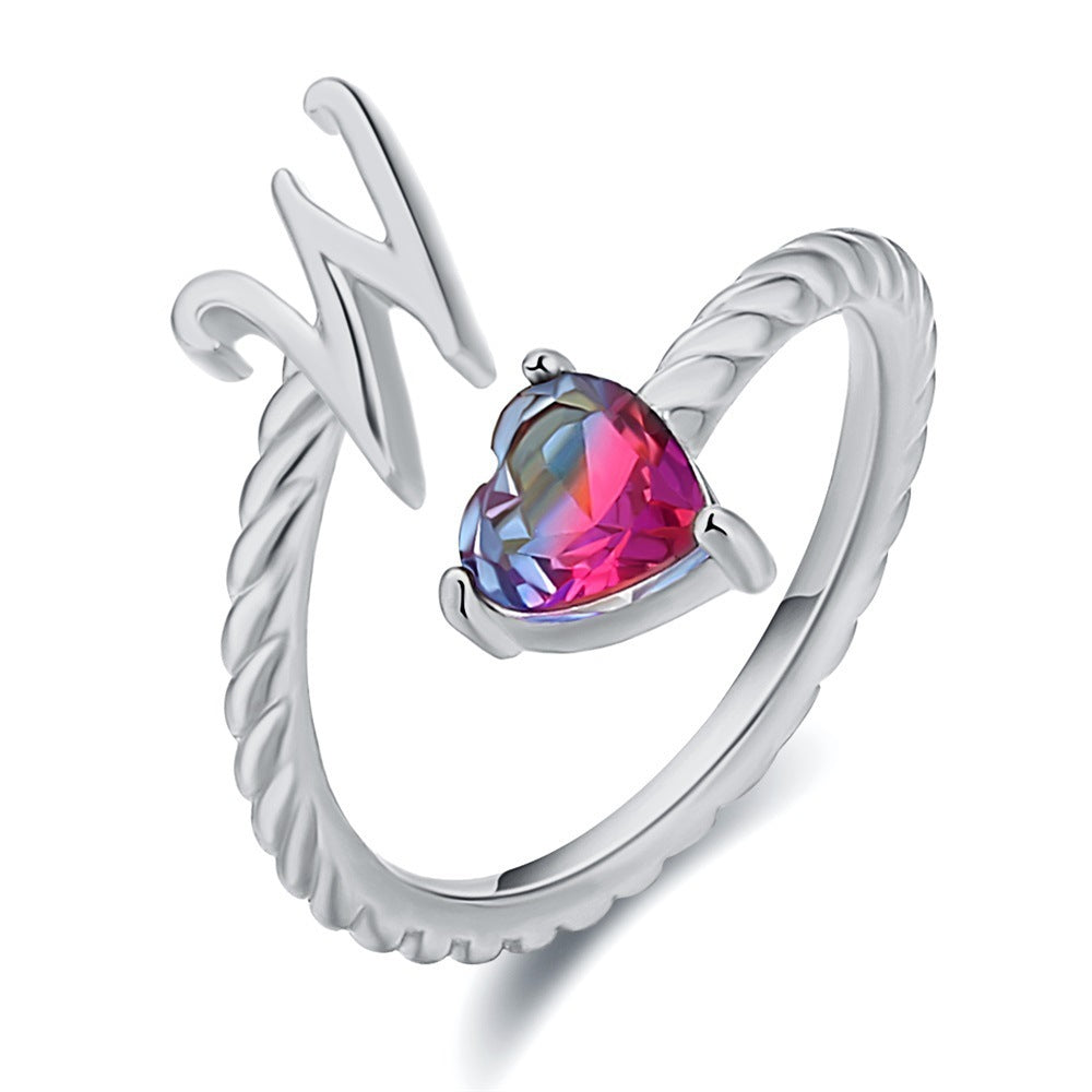Love Letter Heart-Shaped Ring – Creative Fashion Statement Jewelry for Women | Get1gold