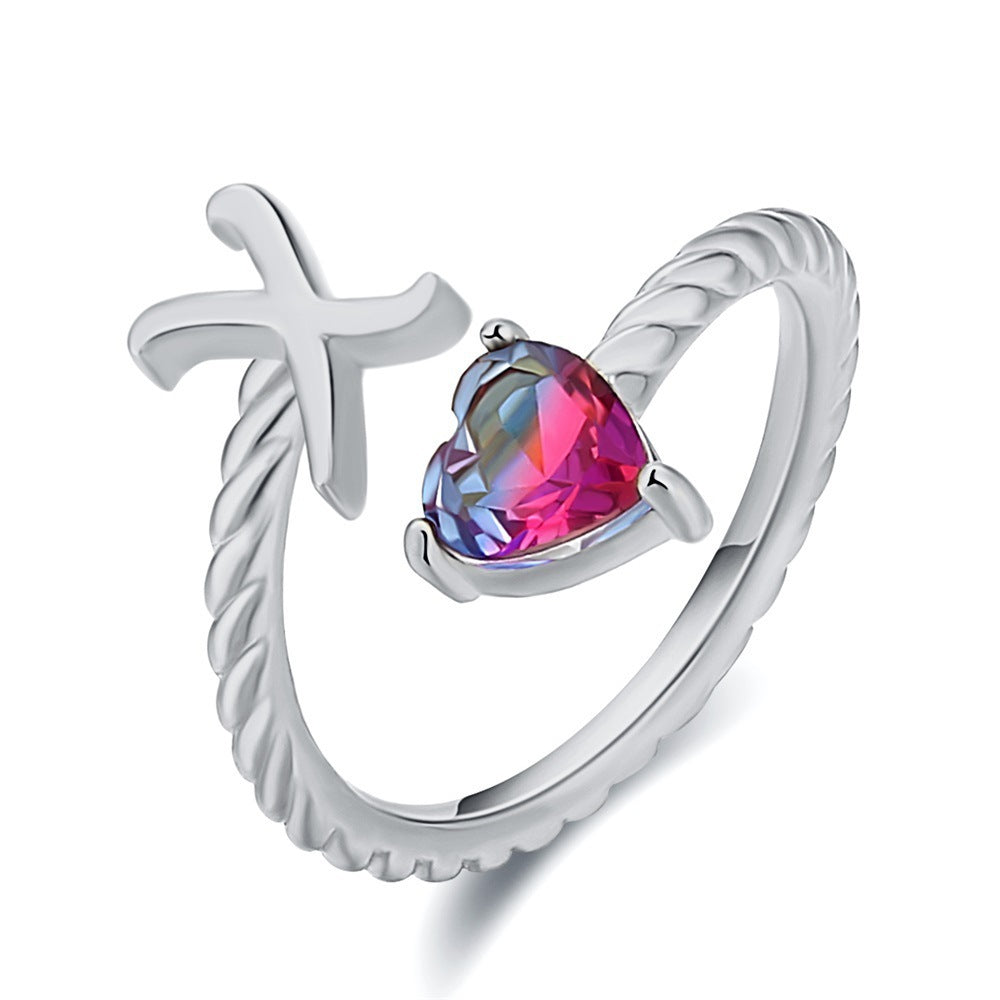 Love Letter Heart-Shaped Ring – Creative Fashion Statement Jewelry for Women | Get1gold