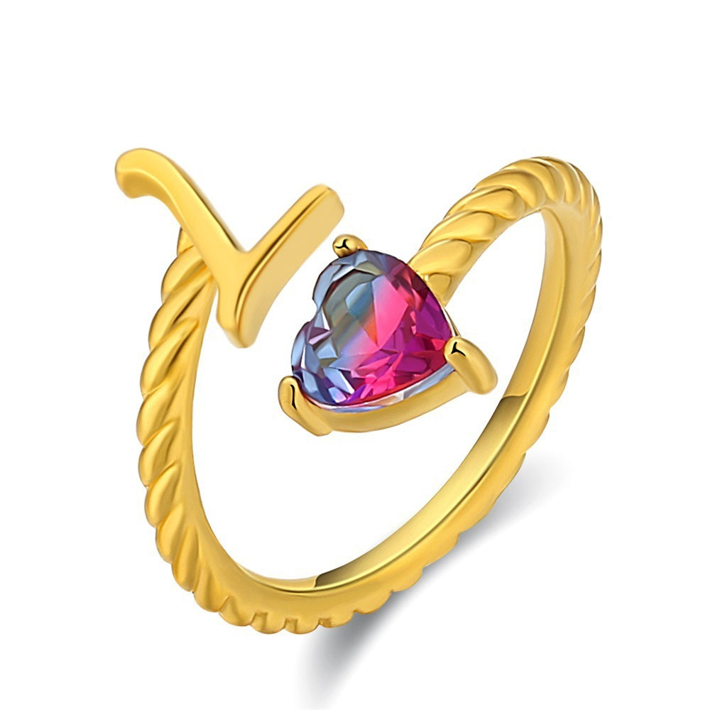 Love Letter Heart-Shaped Ring – Creative Fashion Statement Jewelry for Women | Get1gold