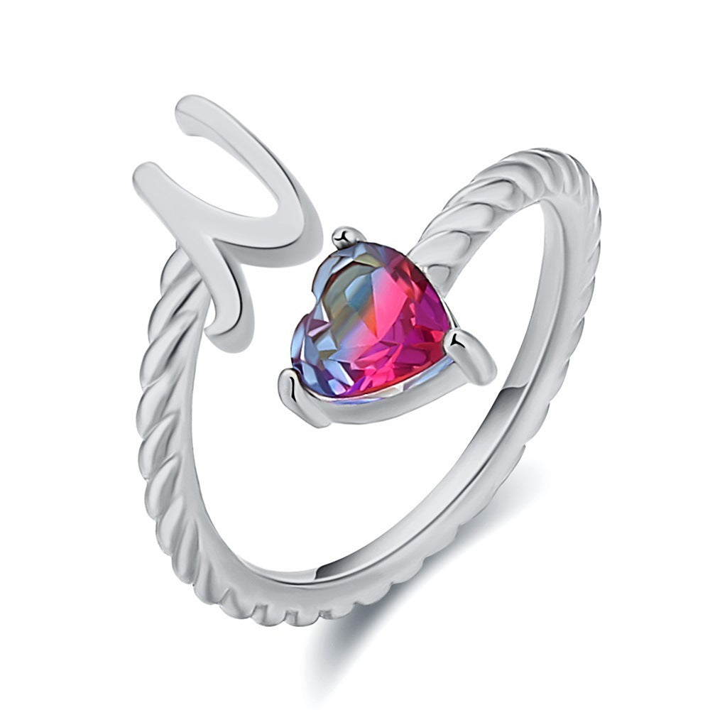 Love Letter Heart-Shaped Ring – Creative Fashion Statement Jewelry for Women | Get1gold
