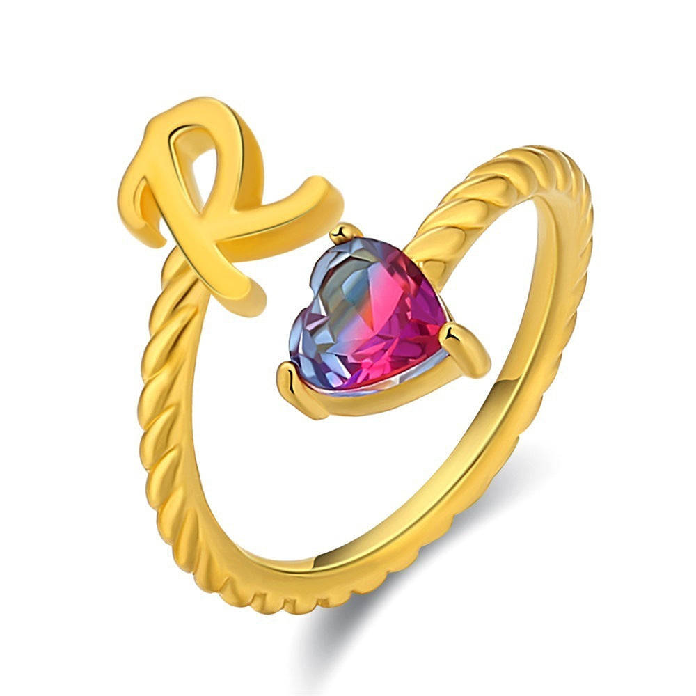 Love Letter Heart-Shaped Ring – Creative Fashion Statement Jewelry for Women | Get1gold