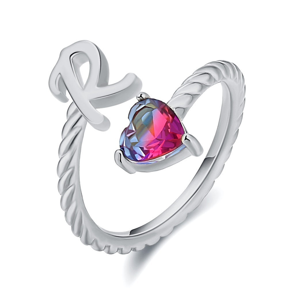 Love Letter Heart-Shaped Ring – Creative Fashion Statement Jewelry for Women | Get1gold