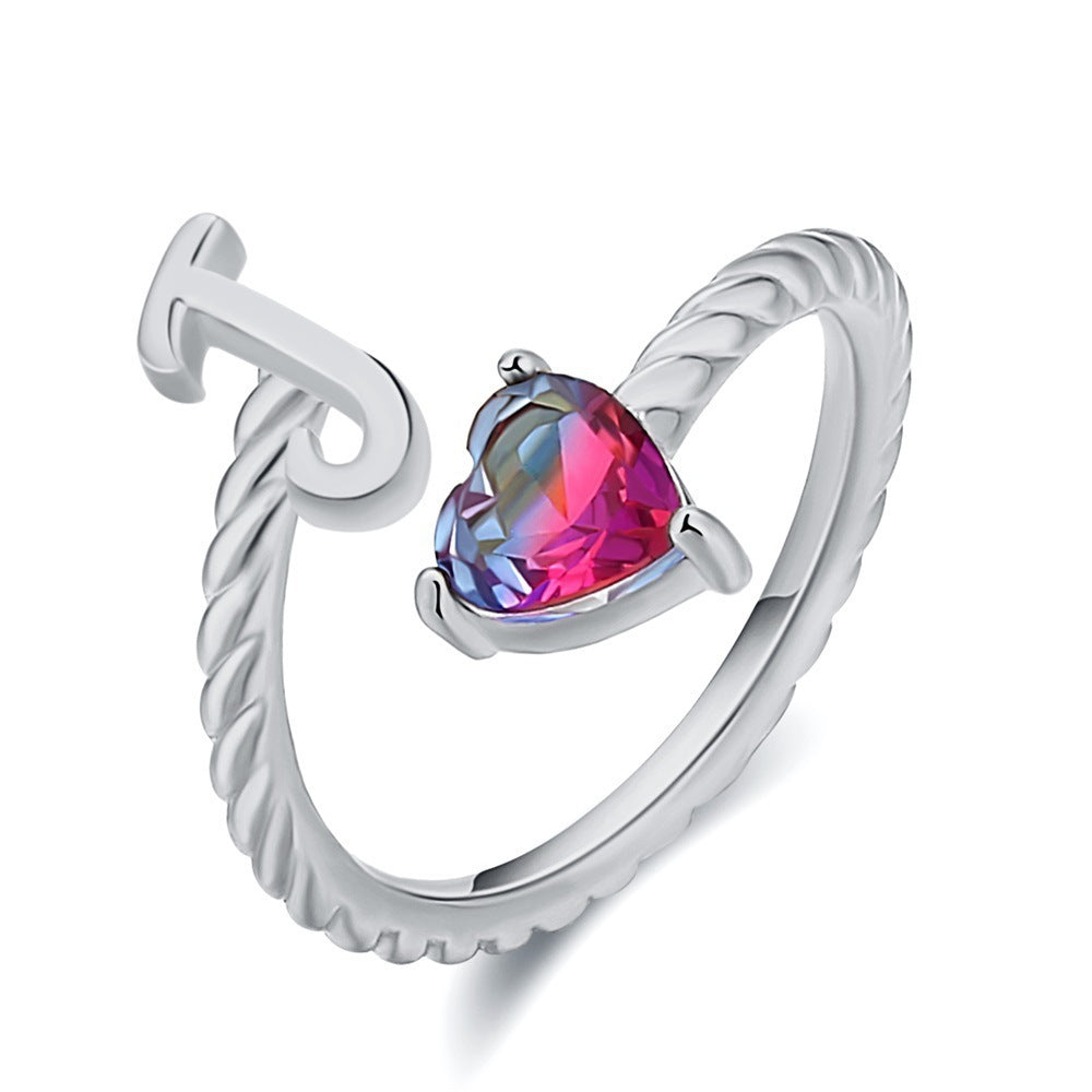 Love Letter Heart-Shaped Ring – Creative Fashion Statement Jewelry for Women | Get1gold