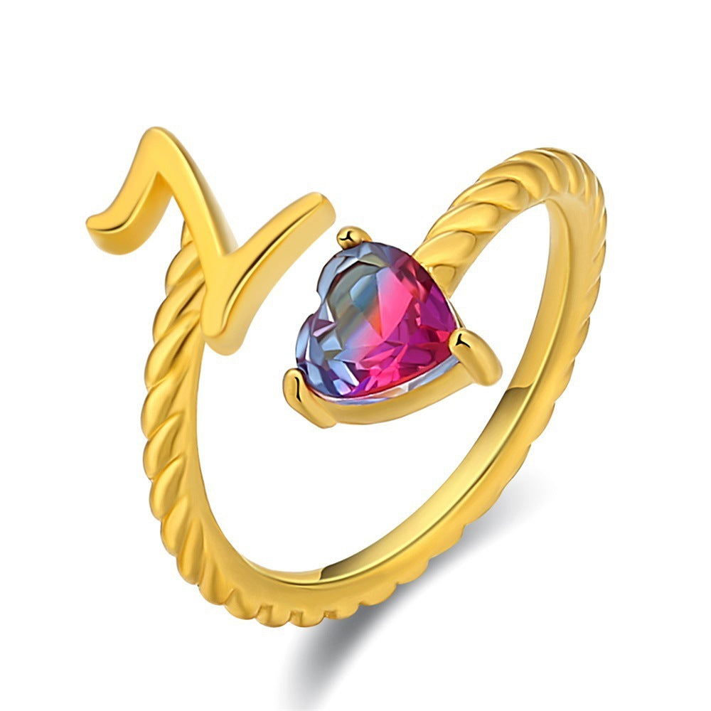 Love Letter Heart-Shaped Ring – Creative Fashion Statement Jewelry for Women | Get1gold