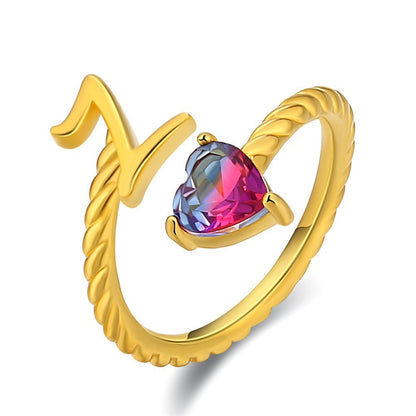 Love Letter Heart-Shaped Ring – Creative Fashion Statement Jewelry for Women | Get1gold