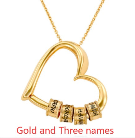 Personalized Heart Name Necklace for Women – Custom Jewelry Gift for Mom, Wife, or Daughter